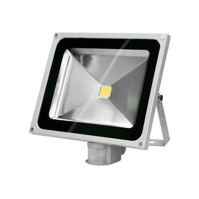 1 x Faretto Proiettore LED 50W con Sensore di Movimento AC 220-240V 2585 Lumen Bianco Caldo 2800K Luce Faro da Esterno IP65 Impermeabile Faro Faretti