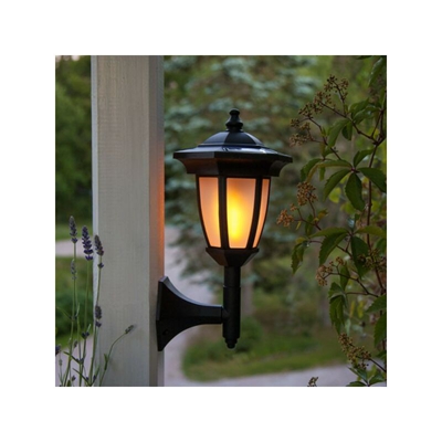 Lanterna solare nera 4 in 1 effetto fiamma - STAR