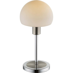Globo Lighting - TOLOS Lampada da tavolo nichel opaco cromo vetro opale con paralume GLOBO 21944 precio