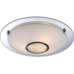 Globo Lighting - EDERA Plafoniera cromo vetro satinato cristalli GLOBO 48339-3 características