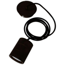 LAMPADA A SOSPENSIONE 100W ATTACCO E40 COLORE NERO 965258 - Calex en oferta
