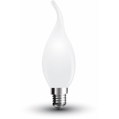 V-tac - LAMPADINA LED E14 4W FIL. OPACA BIANCO FREDDO A FIAMMA VT-1927