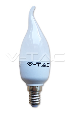 V-tac - LAMPADINA LED E14 4W BIANCO CALDO A FIAMMA VT-1818TP