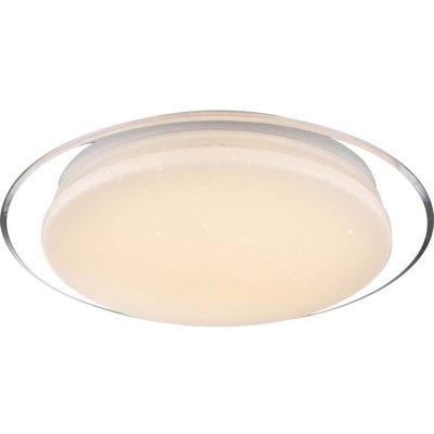 Globo Lighting - TURDUS Plafoniera argento metallizzato vetro opale LED GLOBO 41638