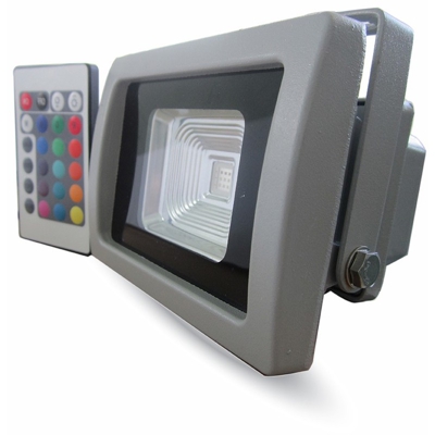 Faro Led 10W Rgb Da Esterno Grigio Vt-4711Rb - V-TAC