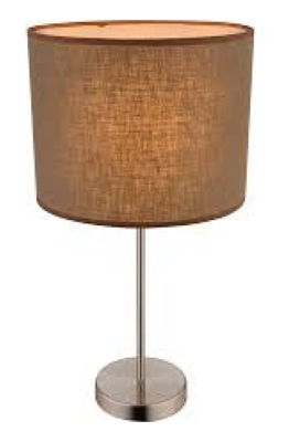 Globo Lighting - BETTY Lampada da tavolo nichel opaco tessuto corda GLOBO 15186T1