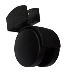 Ruota Doppia con Staffa Girevole ad U da 25 mm ? Ruota 40 mm 2pz - EAC precio