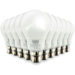 Lotto di 10 lampadine a LED B22 9W eq 60W 806Lm | Température de Couleur: Bianco neutro 4000K - ECLAIRAGE DESIGN en oferta