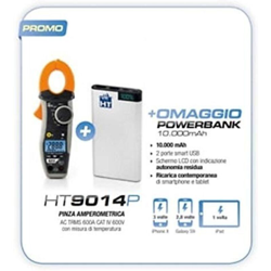 Kit Promo HT Pinza amperometrica HT9014 + Powerbank 10AH HP09014P - HT ITALIA precio
