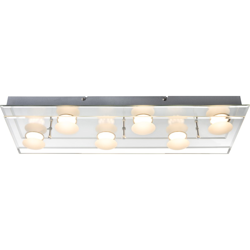 Globo Lighting - ALEXIA Applique plafoniera LED alluminio satinato vetro regolabile GLOBO 49228-6 precio