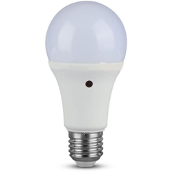 V-tac - lampadina led con sensore luce 200° 220-240 volt 9 watt A+ CE E27 IP20 bianco naturale no tec 608244 en oferta