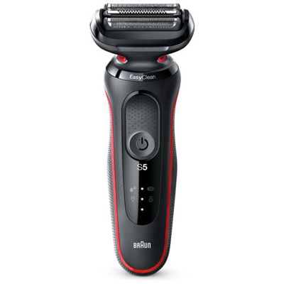 Series 5 Wet & Dry 50-R1000S Rasoio Elettrico Ricaricabile Colore Nero / Rosso