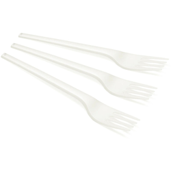 Forchette Monouso Compostabili e Biodegradabili confezione da 15 pz in PLA 100% Fino a 90° STI en oferta
