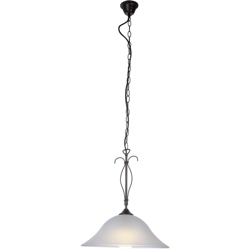 ARIES Lampada a sospensione country ruggine vetro alabastro GLOBO 68410H - GLOBO LIGHTING precio