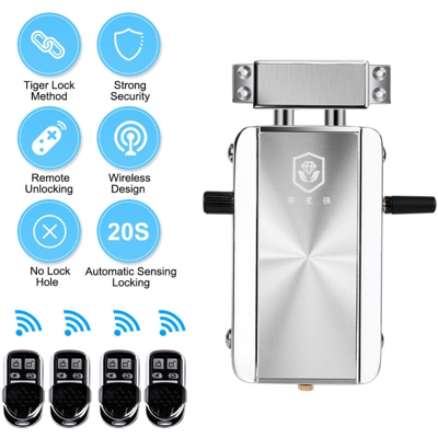 Telecomando intelligente Serratura invisibile Antifurto Sicurezza domestica Serratura Porta telecomando Interruttore manuale interno Interruttore