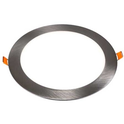 V-tac - pannello faretto incasso led 120° 18 watt 20000 ore 220-240 volt A+ CE bianco freddo interno nichel satinato no tondo tec 621359
