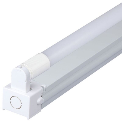 plafoniera led tubi 1x18w chip samsung 1 luce 120 cm 220-240 volt CE G13 IP20 bianco bianco freddo no tec 631518 - V-TAC