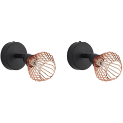 Set di 2 applique in metallo in rame VOLGA - BELIANI precio