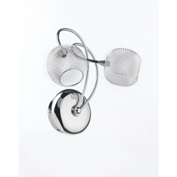 Applique 2 luci in metallo cromato lucido Lampadine G4 incluse - Onli precio