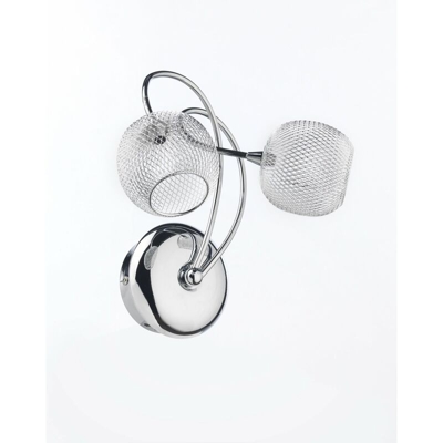 Applique 2 luci in metallo cromato lucido Lampadine G4 incluse - Onli