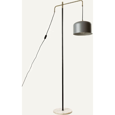 SKLUM Lampada da Terra con Paravento Claudi Grigio Ferro – Marmo
