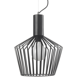 ONLI - Lampada a sospensione stile moderno industriale in metallo nero Forme geometriche minimal precio