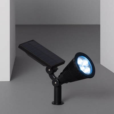 Faretto LED Solare con Picchetto IP65 Bianco Freddo 5700K - 6200K - LEDKIA