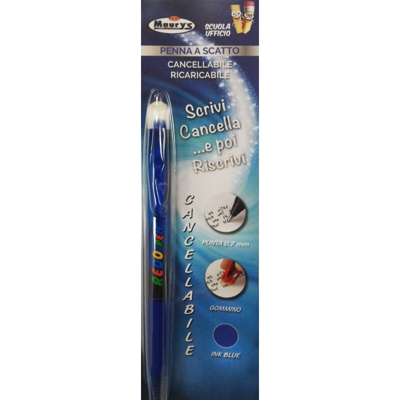 Maury'S Penna A Scatto Cancellabile Blu