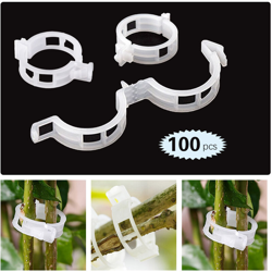 Asupermall - Clip per piante da 100 pezzi per fiori e clip per viti Clip per pomodori da giardino per supportare piantine e gambi características