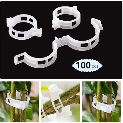 Asupermall - Clip per piante da 100 pezzi per fiori e clip per viti Clip per pomodori da giardino per supportare piantine e gambi