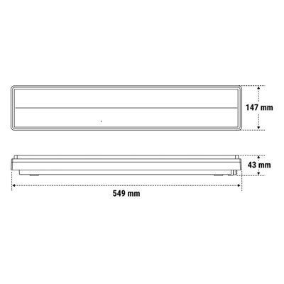 LAMPADA EMERGENZA LED 8584 18W IP42 32LED - Beghelli