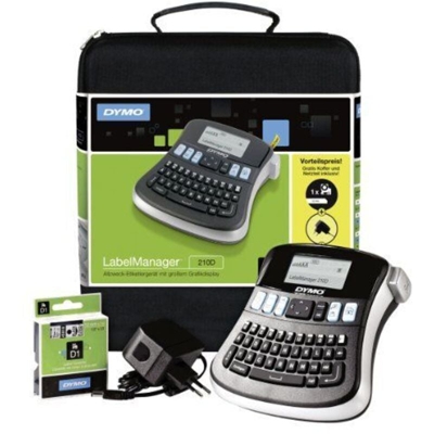 S0964070 LabelManager 210D - Etichettatrice (nastri D1: 6, 9, 12 mm, alimentazione [Importato dalla Germania]) - Dymo