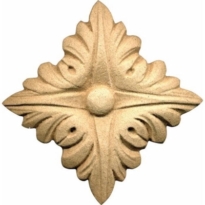 Fregio per Mobili in Pasta di Legno finitura Grezza 55x55 mm Art.03.4515 - EAC
