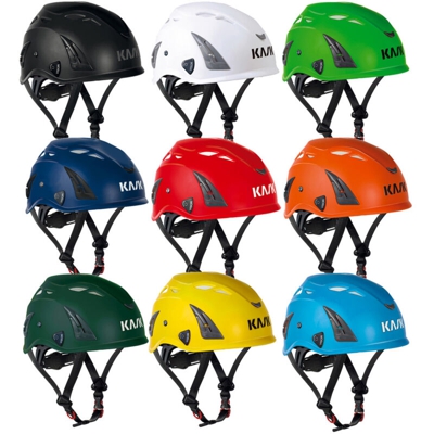 Casco lavoro Kask verde sottogola elmetto protezione cantiere areato misura regolabile
