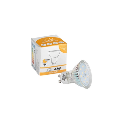 ONLI - Lampadina LED GU10 vetro 4W, 3000K, luce calda