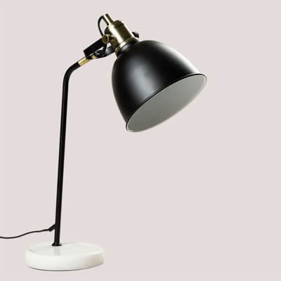 Lampada da tavolo Louise Nero Ferro – Marmo - Sklum