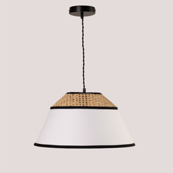 SKLUM Lampada da soffitto Ayram NATURAL Lino - Tessile en oferta