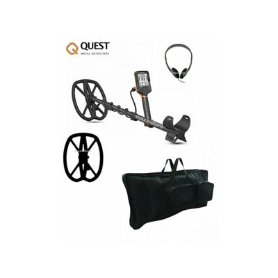Quest q30 basic metal detector ip68 piastra turbo raptor dd 11x9 + borsa