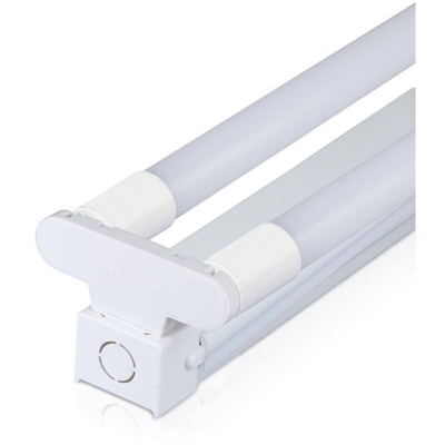 plafoniera led tubi 1x18w chip samsung 150 cm 2 luci 220-240 volt CE G13 IP20 bianco bianco freddo no tec 631495 - V-TAC