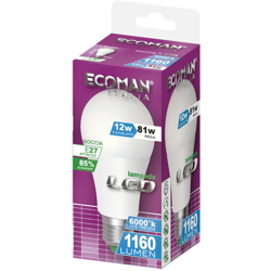 Ecoman - LAMPADA LED GOCCIA E27 12W 6000 K en oferta