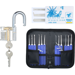 22 PCS, scasso insieme con formazione visibile della serratura, serratura Practice trasparente - ASUPERMALL características