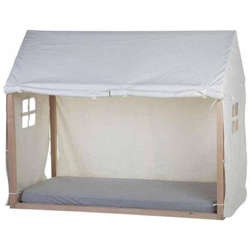 Copertura A Casetta Per Lettino 210x100x150 Cm Bianco en oferta