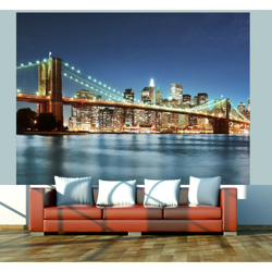 Fotomurale - Il Ponte di Brooklyn luccicante en oferta