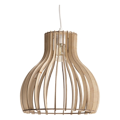 Miliboo - Lampadario design in legno chiaro 28 cm FIJI