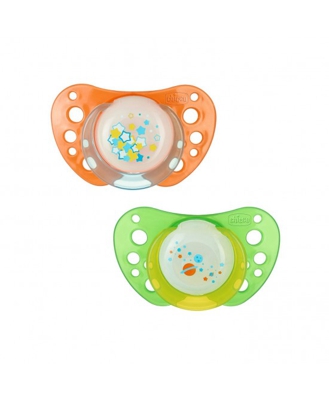 Chicco Succhietto Physio Air 6-12m Colore Lumi Caucciù 1 Pezzo