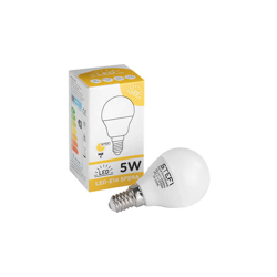 Lampadina LED E14 sfera 5W, 3000K luce calda - Onli en oferta