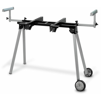 Eberth - 2700 mm Supporto per Troncatrice (136 kg Capacità, 830 mm Altezza del tavolo, Supporto dei rulli, Piedi pieghevoli, Rotelle per il trasporto)