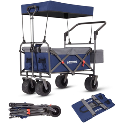 AREBOS Carrello da trasporto per esterni Pieghevole Compattabile Passeggino características