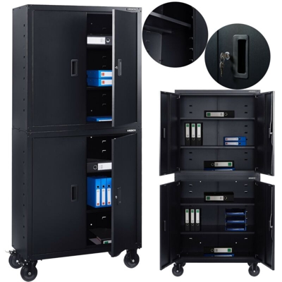 AREBOS Schedario Classificatore Armadio Per Ufficio Armadio Pratico Con Ruote