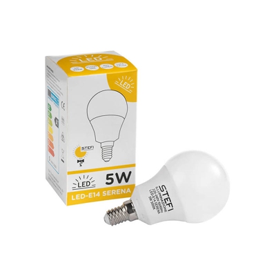 Lampadina LED E14 serena 5W, 3000k luce calda - Onli